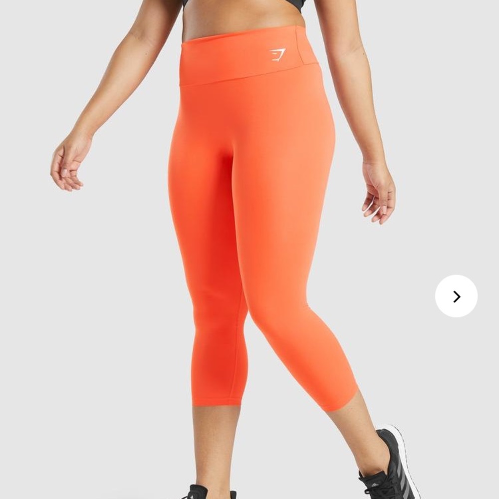 Gymshark Training 7/8 Legging in Orange size Large